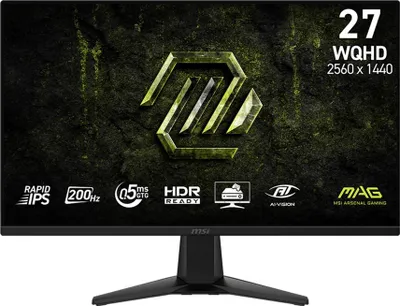 Obrázok produktu pre MSI MAG 275QF E20, 68,6 cm (27"), 2560 x 1440 px, Wide Quad HD, LCD, 0,5 ms, Čierna