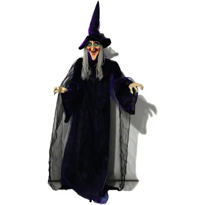 Image de EUROPALMS Figurine d'Halloween Sorcière, animée 175cm