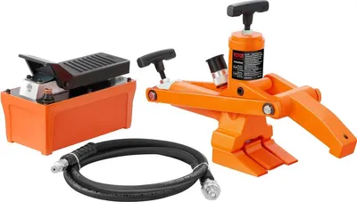 Obrázok produktu pre Hydraulický demontér pneumatík, demontér pneumatík s tlakom 10 000 PSI s kovovou nožnou pumpou, odolný oceľový demontér pneumatík pre traktory, nákladné automobily, autobusy, kosačky na trávu, terénne vozidlá