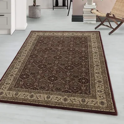 Obrázek produktu pro Orientální koberec do obývacího pokoje s ornamenty v červené barvě
