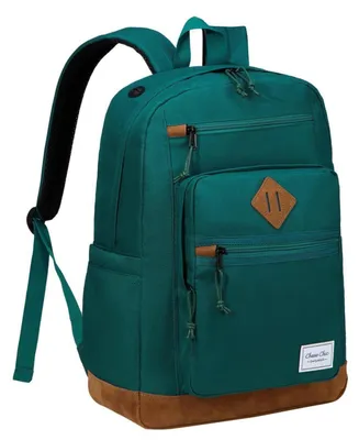 Immagine prodotto di Zaino scolastico da 18,8 litri, colore verde scuro, impermeabile, unisex