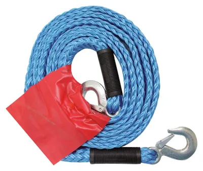 Immagine prodotto di Corda di traino PETEX 3000 blu Versione con 2 moschettoni Forza di trazione: 3000 kg