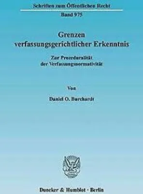 Produktbild von Grenzen verfassungsgerichtlicher Erkenntnis.: Zur P... Book