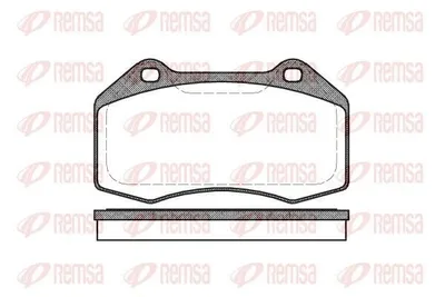 Produktbild von REMSA Bremsbeläge Satz Vorne Bremsklötze für RENAULT Clio III Schrägheck (BR0/1, CR0/1) 1113.00