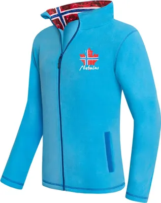Produktbild von Nebulus Fleecejacke NEXT Herren, warme Fleece Jacke, mit langem Full-Zip Reißverschluss, P5463 - Herren, malibublau, L