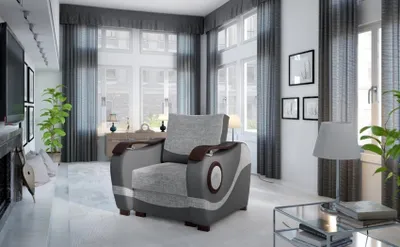Produktbild von Sessel Club Lounge Designer Lehn Stuhl Sofa 1 Sitzer Fernseh Polster Einsitzer