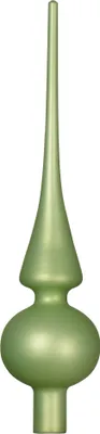 Produktbild von Christbaumspitze Glas 26cm - Grüntee matt