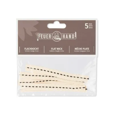 Zdjęcie produktu dla Feuerhand Flachdocht 12,5Mm (5 Stk)