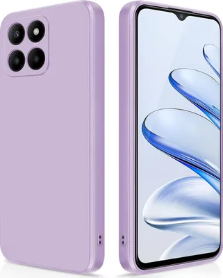 Produktbild von Silikon Hülle für Honor 70 Lite Flüssigsilikon Dünn Gel Gummi Matt Kratzfeste Schutzhülle Lila