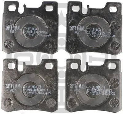 Produktbild von OPTIMAL Bremsbeläge Satz Hinten Bremsklötze passend für MERCEDES-BENZ 190 (W201) BP-09657
