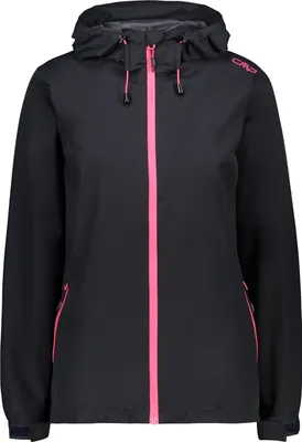 Produktbild von Cmp Woman Rain Jacket Fix Hood 01Ue Antracite-Gloss 38