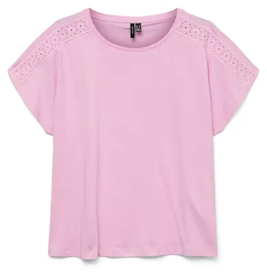 Produktbild von VERO MODA Trendiges Sommer Shirt mit Spitze Rundhals Größe: S