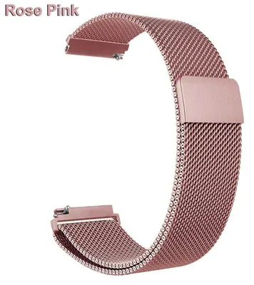 Obrázok produktu pre Náramok Milanese – Inteligentné hodinky GT6 Pro/GT5 Pro 46 mm – Nerezová oceľ – Magnetické zapínanie – Różový