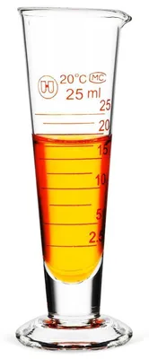 Produktbild von Messbecher Glas 25 ml konisch für Küche & Labor temperaturbeständig
