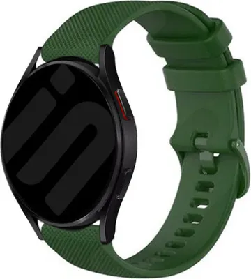 Produktbild von Strap-it Samsung Galaxy Watch 6 - 44mm Premium Silikon Armband (Armeegrün)