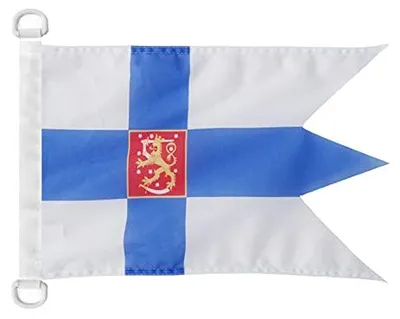Finnland Marineflagge 45x30 cm, Polyester, mit Ringen