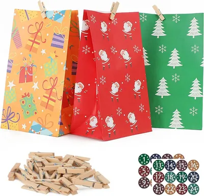 Immagine prodotto di Calendario dell'Avvento da riempire - Calendario di Natale - Calendario fai-da-te