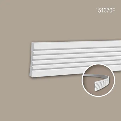 Produktbild von PROFHOME 151370F flexible Wand- und Friesleiste Stuckleiste Zierleiste 2 m