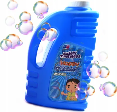 Produktbild von Seifenblasenflüssigkeit 1 Liter - Nachfüllflasche für Riesenseifenblasen Stark