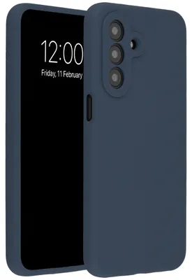 Immagine prodotto di Cover posteriore in silicone liquido Accezz per Samsung Galaxy A27 (5G) - Blu scuro
