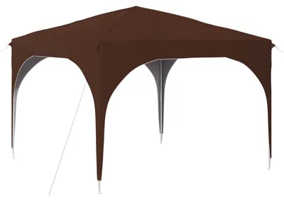 Obrázek produktu pro Párty stan s výsuvným stánkem 290 x 290 x 245 cm Hnědá