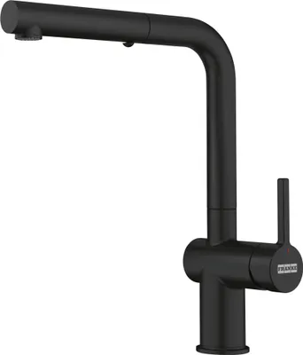 Image de FRANKE Robinet ACTIVE L avec douchette extractible en BLACK MATT / Robinet de cuisine / Mitigeur monocommande