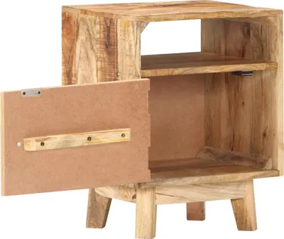 Immagine prodotto di Comodino 40x30x50 cm in Legno di Mango Grezzo