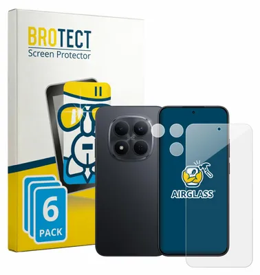 Produktbild von 6x BROTECT Schutzglas für Xiaomi Redmi Note 15 Pro 5G (Display+Kamera) Schutzfolie Panzer Folie Glas Display Schutz klar