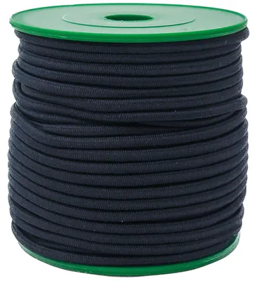25m extra starke Gummikordel 3mm, Gummiband, Bekleidungsgumm mitternachtsblau