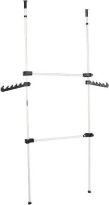 Image de Système de rangement modulable pour chambre à coucher et salon - réglable du sol au plafond - multifonctionnel - 80-139 cm