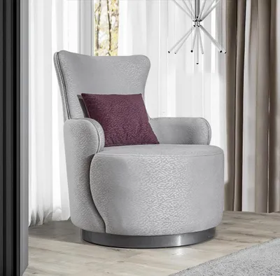Produktbild von Runder Clubsessel Sofa Couch Relax Einsitzer Polster Möbel Einrichtung