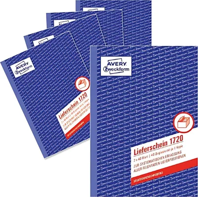 Immagine prodotto di AVERY Libro dei moduli Zweckform "Bolla di consegna", SD, 4+1 GRATIS