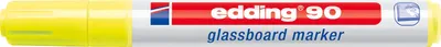 Produktbild von Edding 90 Glasboardmarker gelb, Rundspitze 2-3 mm, 1 Stück(e), Gelb, Rundspitze, Weiß, Gelb, Kunststoff, Fettdruck
