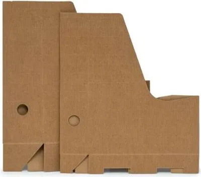 Obrázek produktu pro Krabice na dokumenty z vlnité lepenky A4, šířka 6 cm, hnědá barva