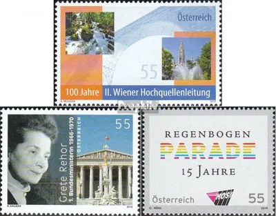 Produktbild von Briefmarken Österreich 2010 Mi 2876,2880,2881 (kompl.Ausg.) gestempelt Hochquellenleitung