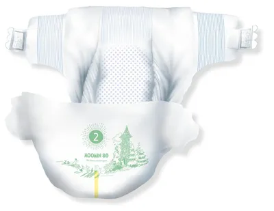 Produktbild von Moomin Baby - Moomin - Eco Windeln - Größe 2 - 3 bis 6 kg