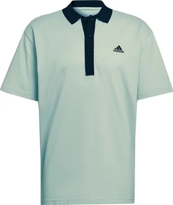 Produktbild von adidas Herren Pique Polo Shirt Kurzarm Polohemd Gr.M grün (HZ4173)
