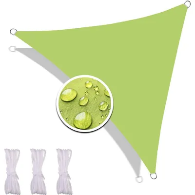 Obrázok produktu pre Slnečná clona, vodotesná, 2,4 x 2,4 x 2,4 m, s UV ochranou, zelená