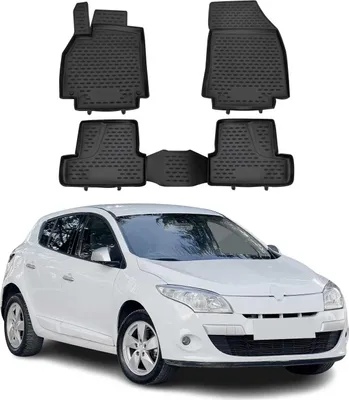 Zdjęcie produktu dla 2010-2016 Renault Megane dywaniki podłogowe TPE czarne 4 szt