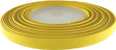 Image de Ruban reps 6 mm, jaune 22,5 mètres