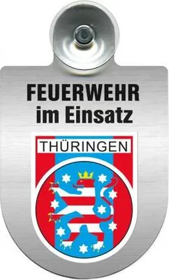 Produktbild von Einsatzschild Windschutzscheibe incl. Saugnapf - Feuerwehr im Einsatz - 309355 Color - Region Thüringen