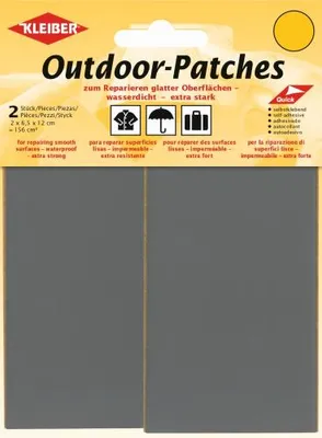 Produktbild von KLEIBER Outdoor-Patches selbstklebend 65 x 120 mm grau 2 Stück