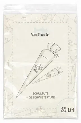 Productafbeelding van Papieren patroon voor een schooltas - knutselmodel - 85 cm