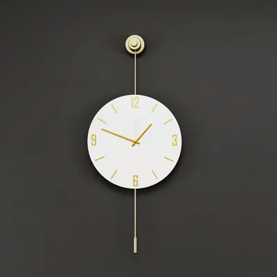Obrázok produktu pre Opviq, Mclock-00115, Dekoratívne kovové nástenné hodiny, zlaté, 100 % KOV, 37 x 7 x 80 cm