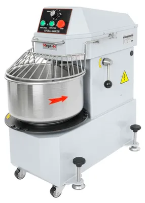 Zdjęcie produktu dla Mikser spiralny mieszałka do ciasta Mega-M msUC 650W 20L podnoszony hak