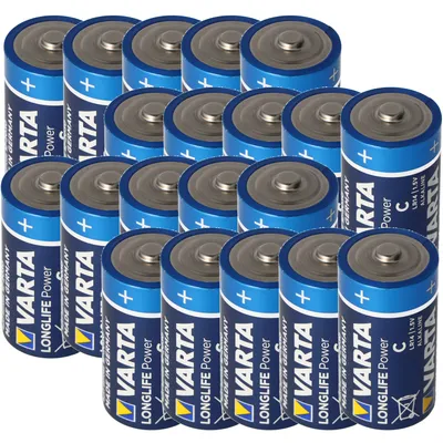 Produktbild von Varta Longlife Power ehem. High Energy Baby C Batterie 4914 20er Packung lose in Folie