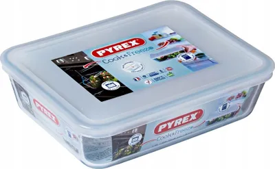 Obrázok produktu pre Pyrex Cook and Freeze Glazen Vershoudschaal met Deksel 1.5L