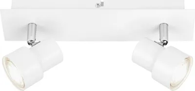 Obrázek produktu pro LED stropní reflektor otočný a výklopný 2x GU10 po 5 W bílý Briloner