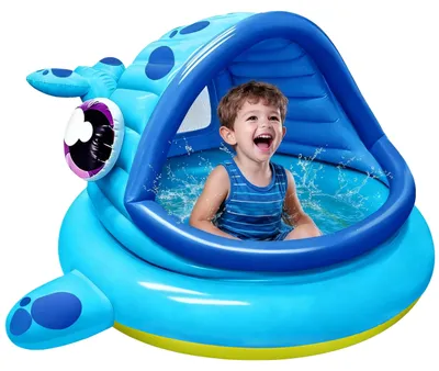 Produktbild von Aufblasbares Kinderbad mit Sonnenschutz, Waldesign