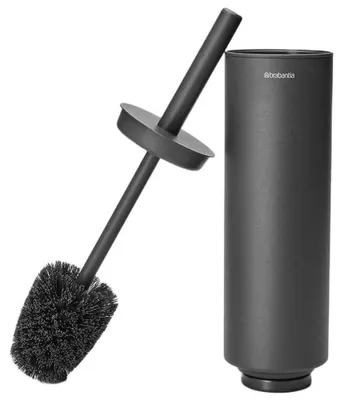 Zdjęcie produktu dla Brabantia 303821, Szczotki toaletowe i uchwyty, Czarny, Stal, 96 mm, 110 mm, 420 mm